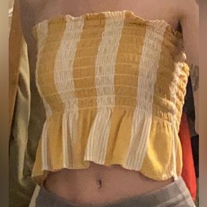 American eagle yellow tube top